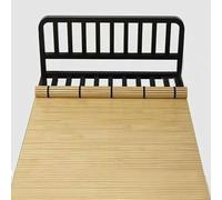 Bambou Slatted Bed Mat Foldable Rollup Slat Base Hard Soft Protector Wood Frame Summer Sleeping Mats Cool Pad Personnalisable 1.4x1m (55x39in)