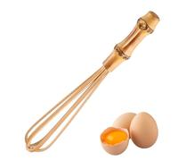 Bambou Wouch à œuf fouet 5,5 pouces en bois Root de bambou mini fouet pour cuisiner battant des outils de boulangerie à mousse et à remuer de la cuisine