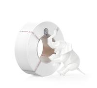 Bambu Lab Filament PLA mat pour imprimante 3D, 1,75 mm PLA, 1 kg, haute ténacité, respectueux de l'environnement, sans bobine, blanc basique