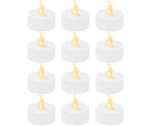 Bambu Lab LED Flame Tea Light Candle Set Warm Yellow - 12 pièces