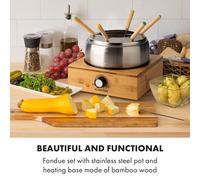 Bambus Fondue cuve inox 800 W