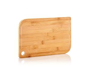 bambuswald© planche à découper écologique en bambou de S à XL avec rigole Bambuswald - planche de cuisine professionnelle et 100% écologique pour viande, légumes et fromage | Medium