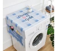 BAMFY Couvercle De Machine à Laver Et Sécheuses Pour Le Dessus Avec Pochette De Rangement, Housse De Machine à Laver Impression Décorer Couvercle De Machine à Laver(45X130CM,M)