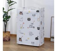 BAMFY Housse De Machine à Laver Universel Décorer Portable Imperméable Housse Supérieure Couvertures Pour Laveuse Et Sécheuse Pour Le Dessus Couvercle De Machine à Laver(56 * 54 * 86,FLIP TOP_E)