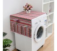 BAMFY Meubles Housse De Machine à Laver, Housses Pour Lave-Linge Et Sèche-Linge Pour Le Haut Décoration Protéger Couvre-Poussière Avec Sacs De Rangement(55 * 130,G)