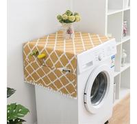 BAMFY Meubles Housse De Machine à Laver, Housses Pour Lave-Linge Et Sèche-Linge Pour Le Haut Décoration Protéger Couvre-Poussière Avec Sacs De Rangement(30 * 90,H)