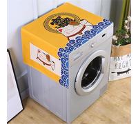 BAMFY Portable Housse De Machine à Laver Décorer, Couvercle De Machine à Laver Et Sécheuses Pour Le Dessus Universel Housse Anti-Poussière Réfrigérateur Tapis De Protection(55 * 135cm,B)