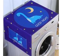 BAMFY Portable Housse De Machine à Laver Décorer, Couvercle De Machine à Laver Et Sécheuses Pour Le Dessus Universel Housse Anti-Poussière Réfrigérateur Tapis De Protection(35 * 100cm,F)