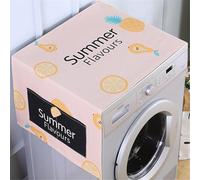 BAMFY Portable Housse De Machine à Laver Décorer, Couvercle De Machine à Laver Et Sécheuses Pour Le Dessus Universel Housse Anti-Poussière Réfrigérateur Tapis De Protection(55 * 135cm,M)