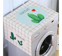 BAMFY Portable Housse De Machine à Laver Décorer, Couvercle De Machine à Laver Et Sécheuses Pour Le Dessus Universel Housse Anti-Poussière Réfrigérateur Tapis De Protection(55 * 135cm,D)