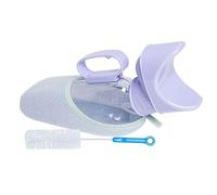 BAMFY Urinoir Homme Utilisation Nocturne Anti-Déversement, 1000 ML Portable Pistolet Urinoir for Homme, Urinal Homme Récipient avec Pinceau (Color : B)