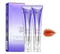 Bamideo Plumping & Anti-Wrinkle Hydrating Lip Serum, Color Changing Lip Essence Oil, Anti-Wrinkle & Reduction Fine Line Lips Serum, Moisturizing & Nourishing Lips Care Essence (01#Orange-2pcs)
