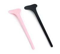Bamily Lot de 2 pochoirs réutilisables en silicone pour fard à paupières pour débutants, doux pour la peau, outil d'application de cils pour le quotidien, les voyages, les fêtes