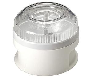 bamix Processeur pour tous les mixeurs plongeants bamix, Embout moulin pour moudre, écraser et hacher des aliments secs et humides, Blanc
