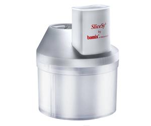 BAMIX SliceSy Accessoire Hachoir Rape Eminceur pour Mixeur Plongeur Gris