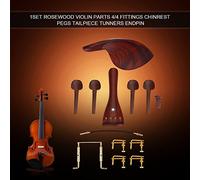 Bamjour 4/4 Accessoires de Violon, Bois Rose + Chinon en Laiton Pèvre les Parts de Ciete