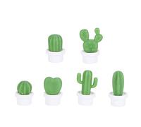 Bamjour Aimants Magnétiques pour Réfrigérateur, Plantes Succulentes Mignonnes, Décoration de Maison Amusante et Fonctionnelle pour Organiser des Notes et des Messages, 6 Pièces