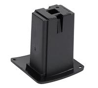 Bamjour Boîte de Sac de Support de Couvercle de Batterie 9V de Micro de Basse de Guitare électrique en Cuir PU (Baïonnette carrée)