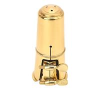 Bamjour Clamp/Holder Métallique de Porte-parole de Saxophone Ténor, or, y Compris 1 Pc de Saxophone de Ténor Clamp/Holder et un Capuchon de 1pc adapté au du