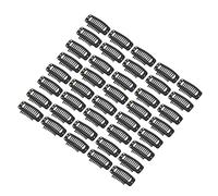 Bamjour Clips d'extension pour Femmes, 40 Pièces, Clips d'extension de Peigne à Pression à 9 Dents, de Perruque en Forme de U en Acier Inoxydable de 1,3 Pouces pour de Bricolage (BLACK)