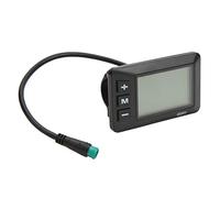 Bamjour Compteur de Vitesse de Vélo, Affichage de Vélo électrique, Ordinateur de de Remplacement, Compteur de Puissance de Cyclisme 36 V 48 V LCD GD01, Prise 5 Broches, Kilométrique et de Vitesse