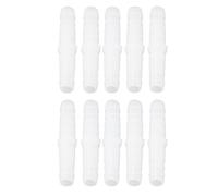 Bamjour Connecteur de Tuyaux en Plastique, 10 Réglage du Raccord de Barbe en Plastique, Ajustement de l'adaptateur Conjoint de l'entre Parenthèse barbelé, Raccords de Tuyau (Accès direct de 6 à 6
