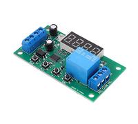 Bamjour Counter Relay Board Multifunctional Pulse Counter Relay Board | Canal de carte 12V précision de synchronisation 0.01s installation du module d\'entrée optocoupleur 0.1S à 9999999.9S