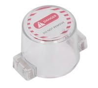 Bamjour Couvercle de Bouton d'urgence, Couvercle de Protection Rond en PC Solide pour Interrupteur à Bouton-poussoir Entièrement Transparent, Solide pour l'urgence BD-H01-5