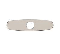 Bamjour Couvercle de Trou de Robinet d'évier en Acier Inoxydable 304, Panneau Décoratif, Panneau de Base de Robinet de Cuisine, Compatible avec un Seul Trou, Aspect élégant 24,5 X 6,5 X 0,9 Cm