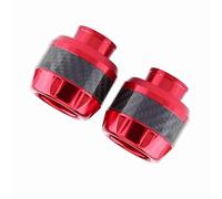 Bamjour Crameaux de Cadre de Moto, Curseurs de Cadre CNC Fibre CNC Clines de Fourche Universelles Craflures Crash Protecteur Bike Bike Motorcycle Wheel Protector for Motorbiks Moped Scooters (rouge)