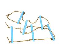 Bamjour Échelle d'escalade en Plastique pour Enfants - Conception Durable en Six Sections pour Le Développement Physique - Hauteur Réglable et capacité de 150 Kg - Convient pour Les Jeux à la (Blue)