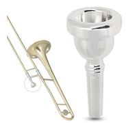 Bamjour Embouchure 12C Laiton 12C Trombone Alto Embouchure Plaqué Argent | Accessoires pour instruments de musique en laiton, qualité sonore, compatibilité, matériau en laiton de haute qualité,