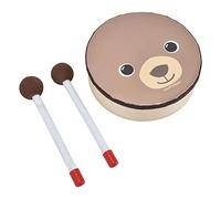 Bamjour Ensemble de Batterie pour Enfants, Tambour pour Enfants, Tambour pour, d'ours de Dessin animé, Instruments de Percussion, pour Tout-petits, Jouets pour de la Maternelle, Aides Pédagogiques