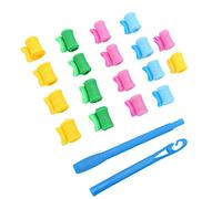 Bamjour Ensemble de Rouleaux de Bigoudis de Bricolage, Rouleaux Légers en Plastique pour Boucles en Spirale avec Poignée à Crochet pour les Types