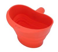 Bamjour Entonnoir à Farine, Accessoire de Mélangeur Pliable en Silicone à Large Ouverture avec Bec incliné, pour le Transfert des Ingrédients de Cuisson du Batteur sur Socle