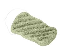 Bamjour Flutter Wash Éponge pour le Visage - Soin du Visage Exfoliant Doux pour les Types de Peau - 100% Fibres Alimentaires Pures, PH équilibré, Paquet Individuel, 6 Couleurs (Vert long ondulé