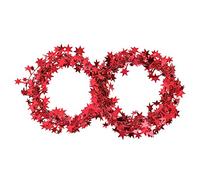 Bamjour Guirlande de Petites étoiles de 7,5 M, Décoration d'arbre de Noël, 6 Couleurs Disponibles pour Les Mariages, Les Fêtes et l'artisanat (Rouge)