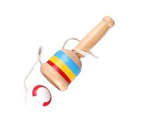 Bamjour Jouet en Bois pour Jeux Traditionnels - Formation à la Coordination et Développement des Compétences pour Les Enfants (White)