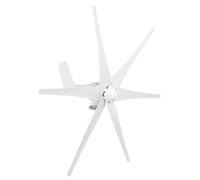 Bamjour Kit Générateur d'éolienne, Petit Générateur d'éolienne de 800 W avec 6 Pales Conçu pour Une Installation Facile, pour Bateaux, Terrasses et Cabines (White #13)