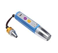 Bamjour Lampe de Poche UV 365 Nm, Détecteur de Pierres Précieuses, Rechargeable, Variable, avec écran LCD, Charge de Type C, pour Bijoux, Authentification Antique, Test de Fluores (BLUE)