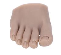 Bamjour Modèle de Pratique Pied Formation D'art D'ongle en Silicone, Orteil Mannequin Pédicure avec Texture Peau Réaliste pour L'entraînement (Droite)