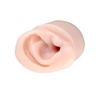 Bamjour Modèle d'oreille de Pratique de Perçage de Couleur Peau Moyenne pour un Affichage Réaliste et des Instructions Pédagogiques-parfait pour la Pratique du Perçage Novice (Droite 3C8941752F)