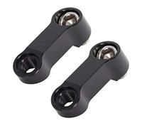 Bamjour Motorcycle Mirror Extenders, 1 Paire 0,39 Pouce en Aluminium Motorbike Mirror Extension Tool Motorcycle Mounting Bracket pour Moto (BLACK)