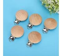 Bamjour Pacificier Clamp , 5pcs 3cm avec une Jolie Couleur Solide Apparence de Sutuffeur de Sutuffre de Sutuffissance