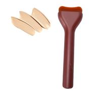 Bamjour Pinceau de Fond de Teint, Pinceau Anti-cernes de Fond de Teint Liquide Portable Ultra Fin et Plat avec Poils Densément Emballés, pour BB Crème et Maquillage Liquide