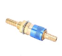 Bamjour Raccords Rapides Argon 8 Mm Paire d'adaptateur de Gaz Refroidi à l'eau Connecteur Rapide Raccord de Tuyau Connecteurs pour Torche de Soudage MIG TIG (BLUE)