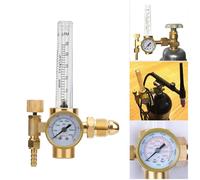 Bamjour Réducteur Régulateur Soudure Réducteur de Pression Argon pour | Débitmètre de gaz de soudage, jauge de compatibilité en laiton, conception en laiton, connecteur CGA580, manomètre pour des