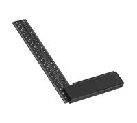 Bamjour Règle Carrée en L, Règles à Angle Droit en Alliage d'aluminium équerres de Charpentier en Métal Outil de Mesure à Angle Droit équerre de Charpentier pour Ingénieurs Machinistes