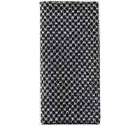 Bamjour Serviette Exfoliante Japonaise pour le Dos JumpStar - Allongée 25 X 100 Cm, Maille Douce Double Face pour une Exfoliation Efficace de la Peau (Grille noire)