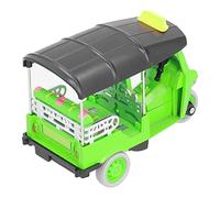 Bamjour Tirez Le Jouet de Modèle de Voiture d'alliage de Simulation de Tricycle Thaïlandais pour Les 3 Ans et (Green)